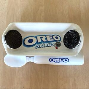Vintage 90’s Kraft Promotional Oreo Ceramic Ice Cream Dish & Ice Cream Scoop Set